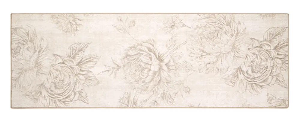 Eco Washable Muted Floral Beige Multi