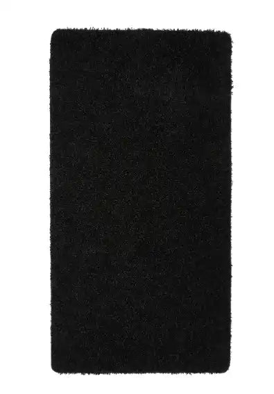 My Mats my rug black Black Living Room Washable Rug.