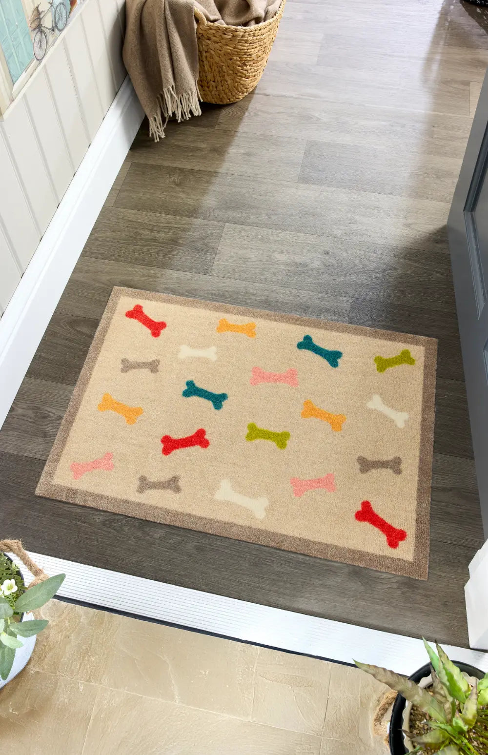Howler & Scratch Multi Bones Multi Beige Rug — RugsDirect Online