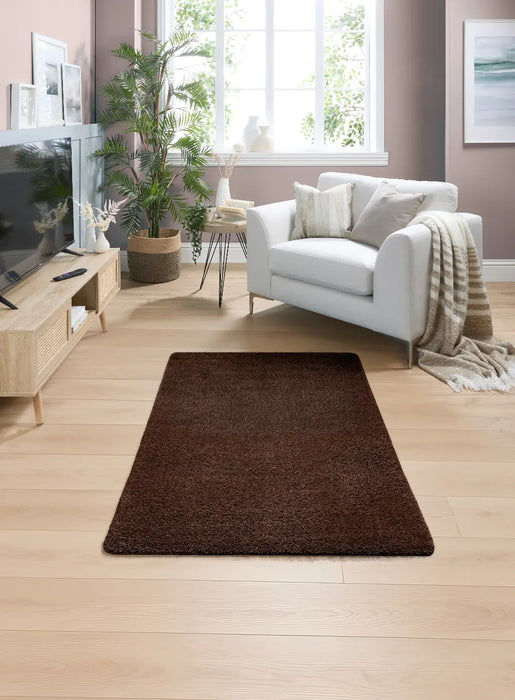 Buddy Washable Chocolate Rug