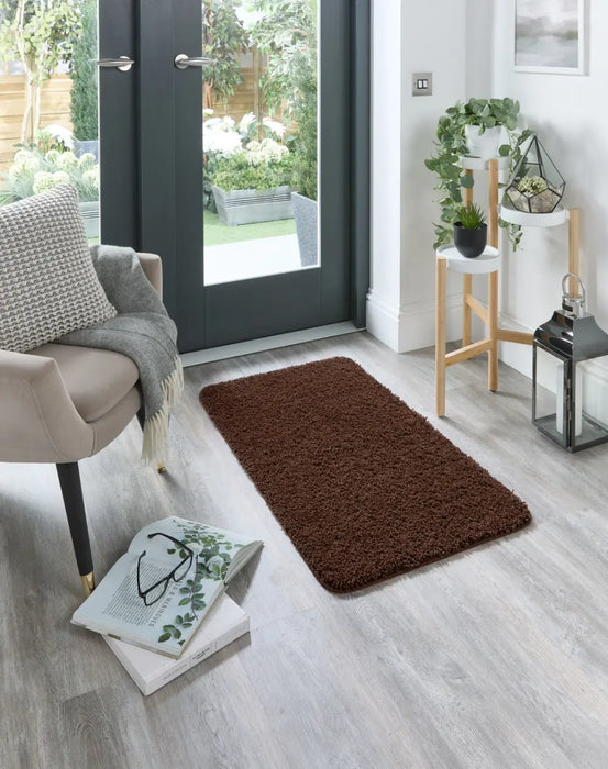 Buddy Washable Chocolate Rug