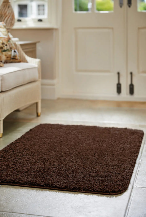 Buddy Washable Chocolate Rug