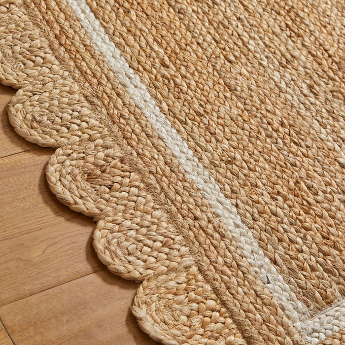Oriental Weavers naturals border Beige Living Room Natural Fibre Rug.
