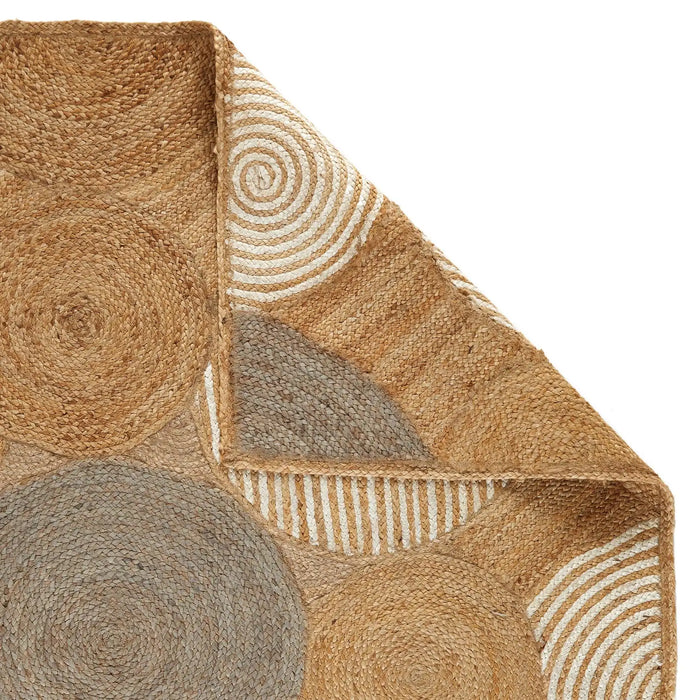 Oriental Weavers naturals circles Beige Living Room Natural Fibre Rug.