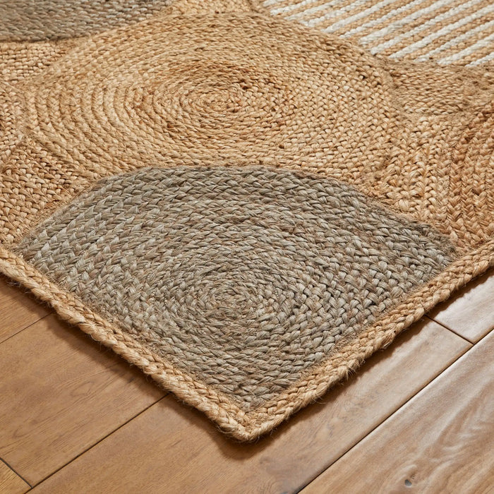 Oriental Weavers naturals circles Beige Living Room Natural Fibre Rug.