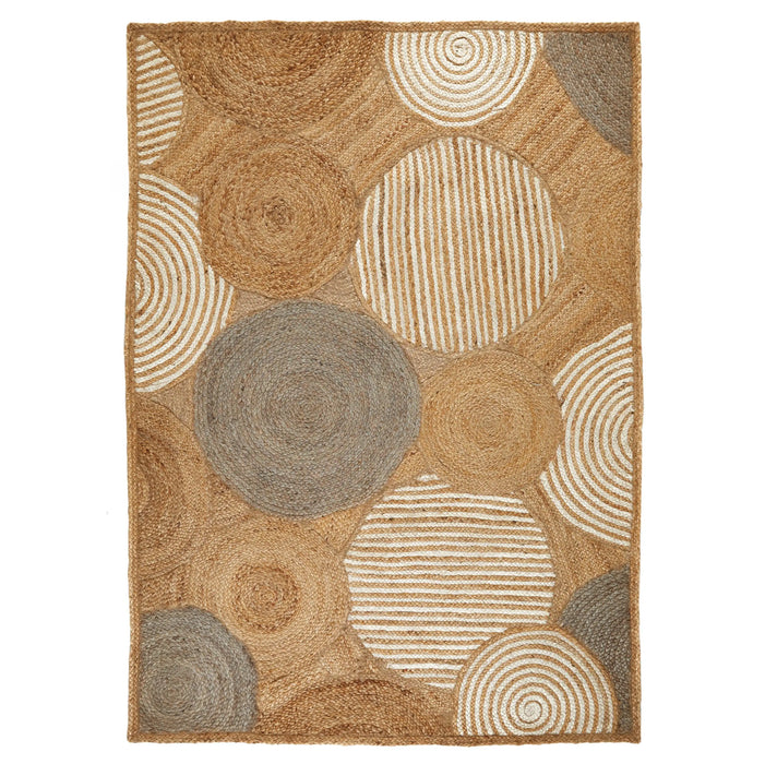 Oriental Weavers naturals circles Beige Living Room Natural Fibre Rug.