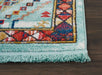 Nourison navajo nourison nav02 aqua Green Living Room Geometric Rug.