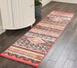 Nourison navajo nourison nav04 orange Multicoloured, Orange Living Room Geometric Rug.