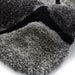 Think Rugs noble house pebbles 5858 black grey Grey, Black Living Room Shaggy Rug.