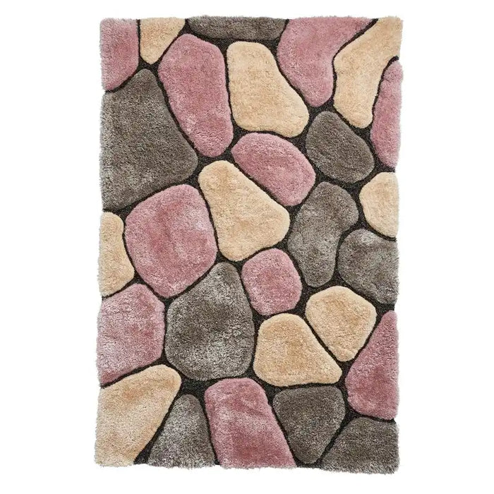  noble house pebbles 5858 grey rose    Rug.