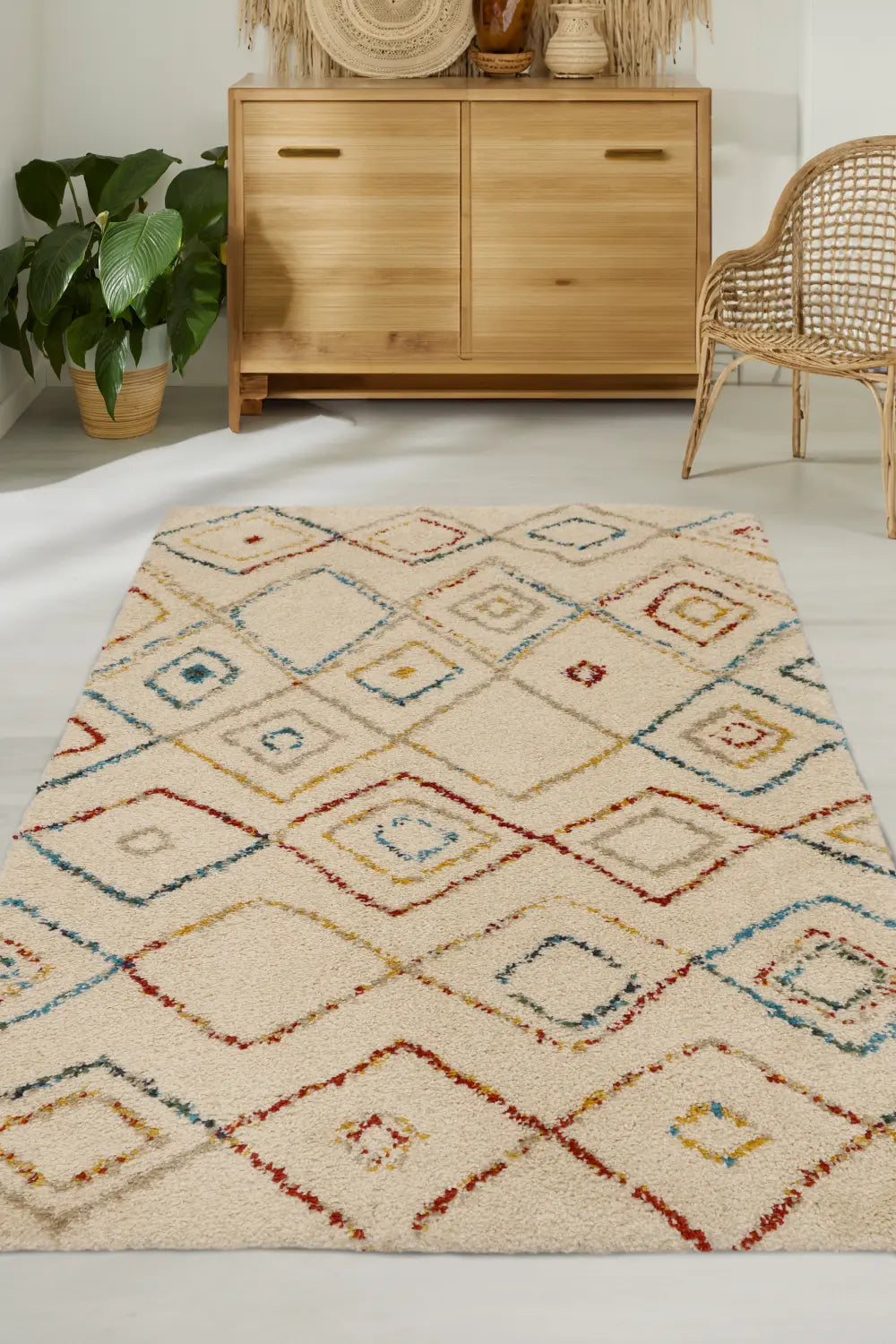NOBLE DIAMONDS BRIGHTS Multicoloured Rug — RugsDirect Online