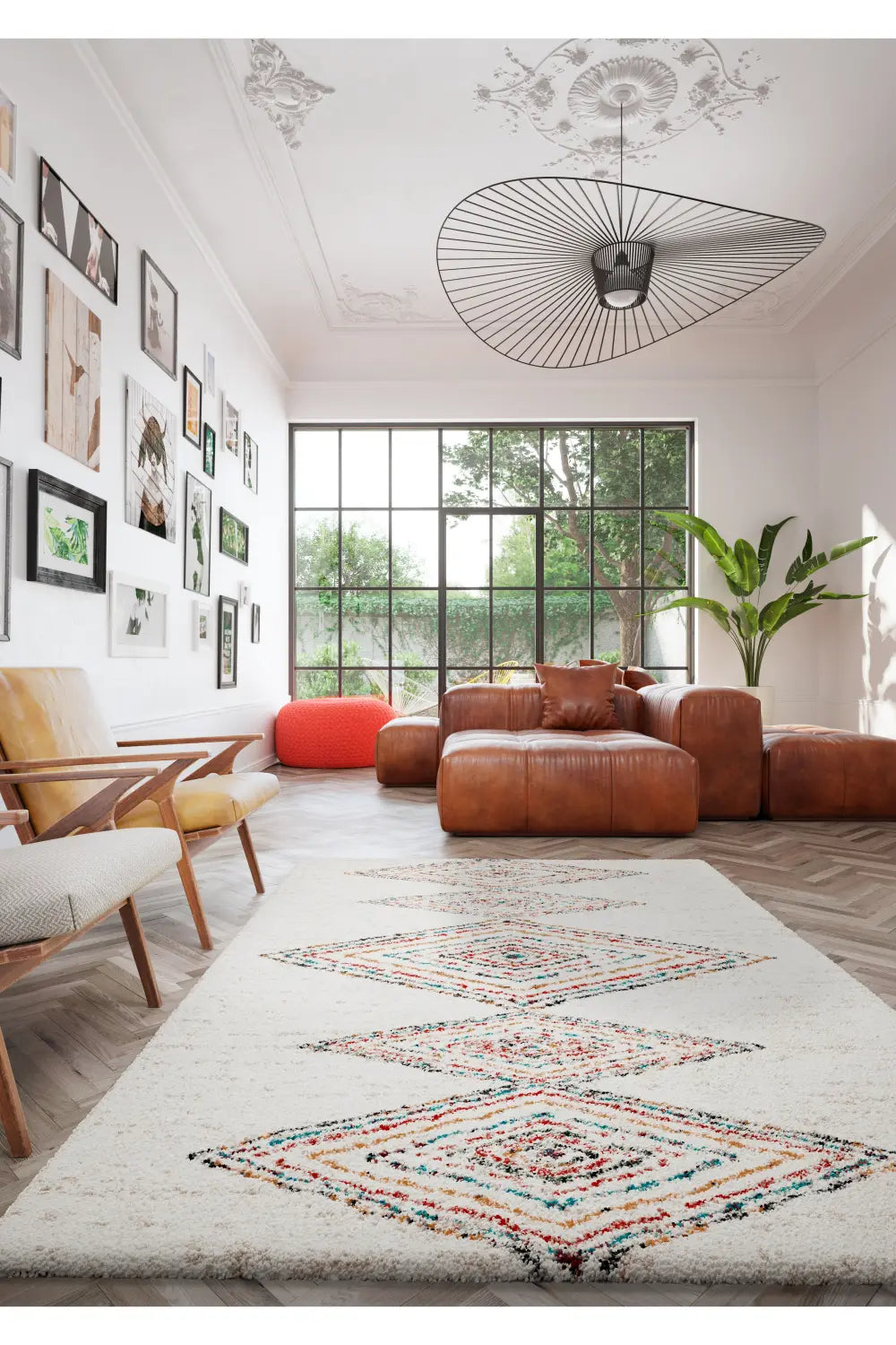 NOBLE DIAMONDS MULTI Multicoloured Rug — RugsDirect Online