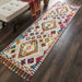 Nourison nomad nourison nmd02 ivory multi Ivory, Multicoloured Living Room Geometric Rug.