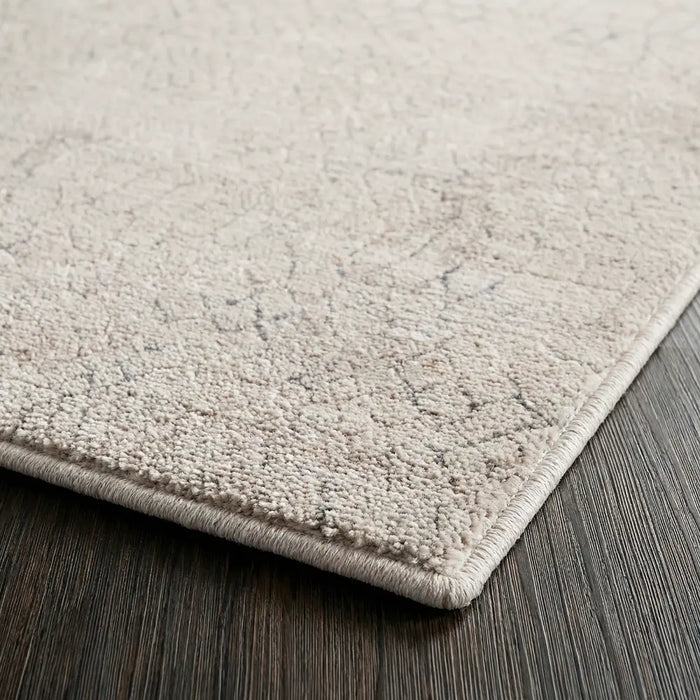 Nathan Modern Grey Beige Brown Graphic Fringe Living Dining Bedroom Rug NTH2300
