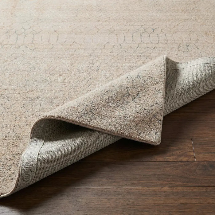 Nathan Modern Grey Beige Brown Graphic Fringe Living Dining Bedroom Rug NTH2301
