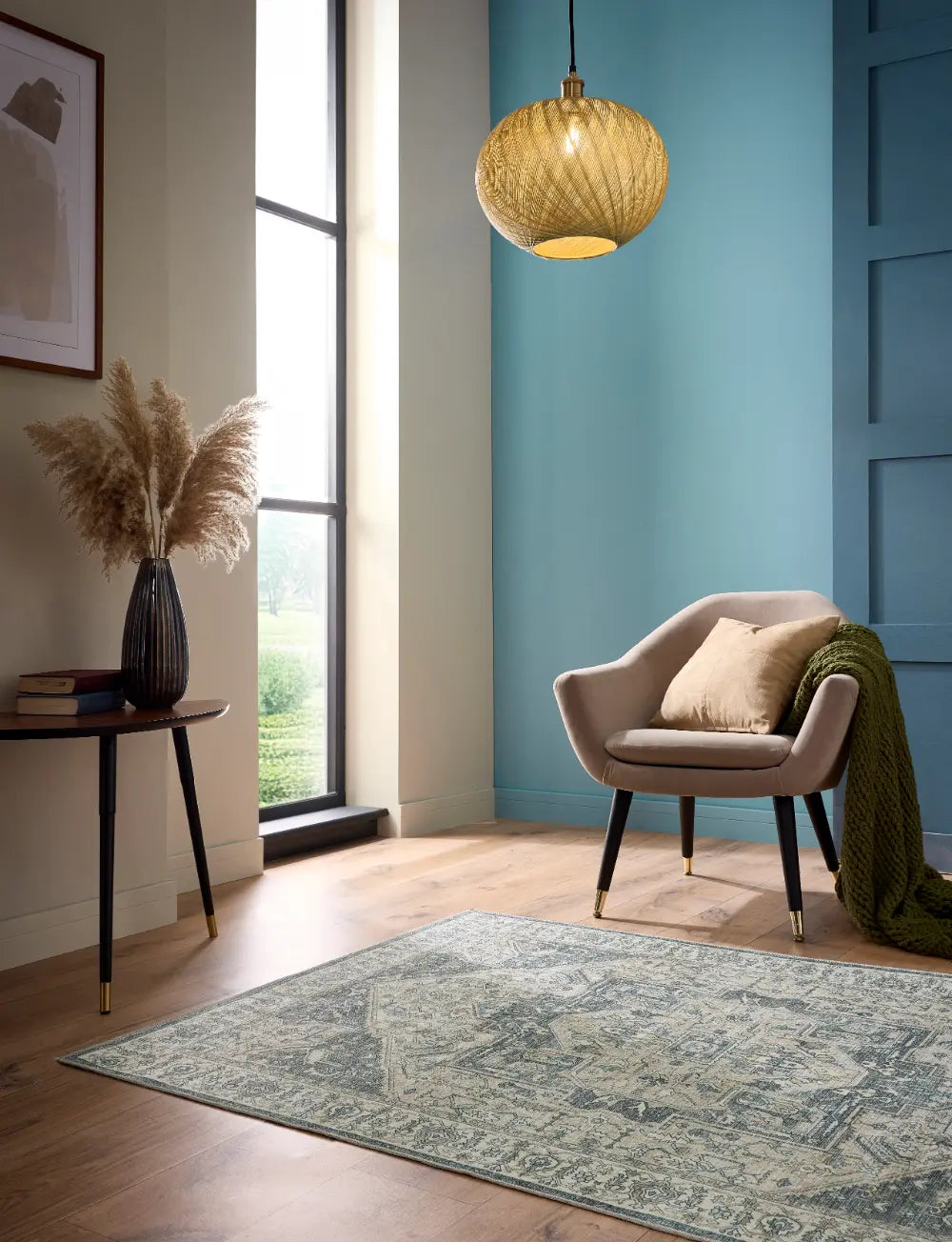 Napoli Beige Blue Beige Rug — RugsDirect Online