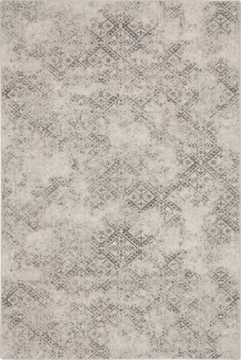 Agnella natural wool milet grey Grey, Cream Living Room Natural Fibre Rug.
