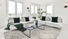 Agnella natural wool milet grey Grey, Cream Living Room Natural Fibre Rug.