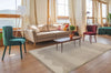 Agnella natural wool sera dark beige Beige Living Room Natural Fibre Rug.