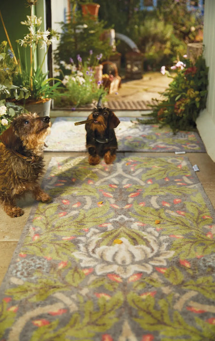Hug Rug Red Patterned Hug Rug Nature 12 Multicoloured Rug — RugsDirect Online