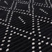 Asiatic nepal black cream diamond Black, Cream Living Room Moroccan Rug.