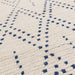 Asiatic nepal nepal cream blue diamond Blue, Cream Living Room Moroccan Rug.