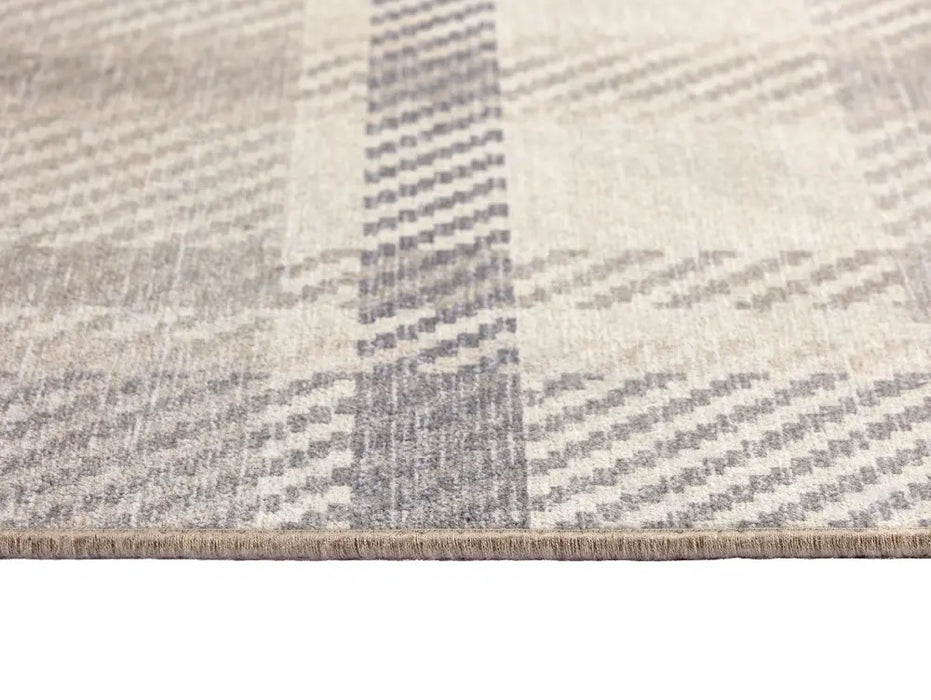 Isla Plaid Washable Neutral Multi