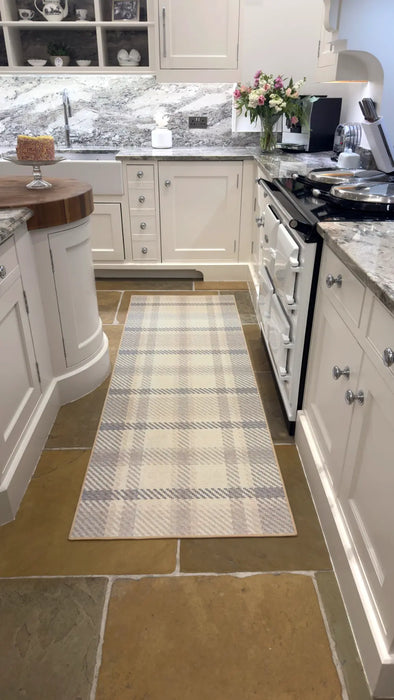 Isla Plaid Washable Neutral Multi