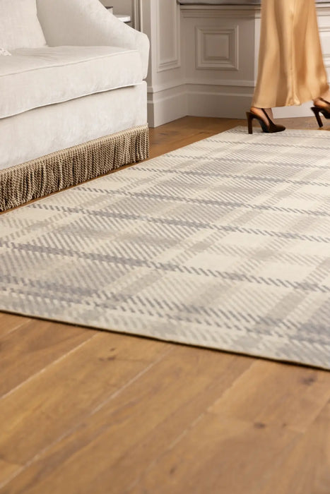 Isla Plaid Washable Neutral Multi