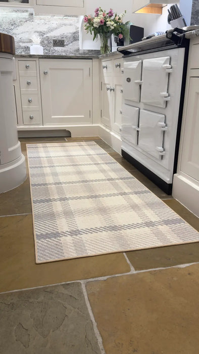 Isla Plaid Washable Neutral Multi