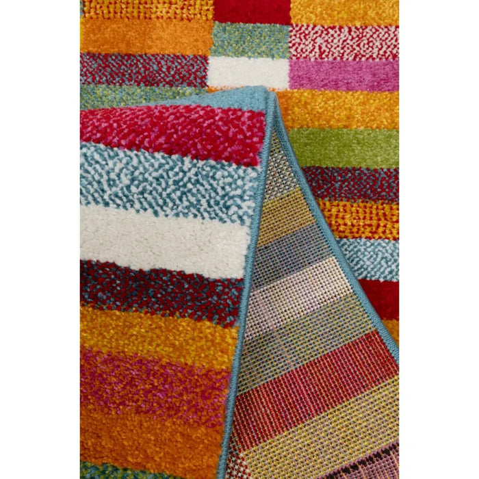 New Villa Blocks Multi Multicoloured Rug — RugsDirect Online
