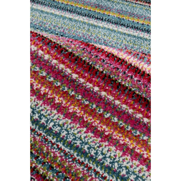 Villa Multi Rug New Villa Stripe Multi Multicoloured Rug — RugsDirect Online