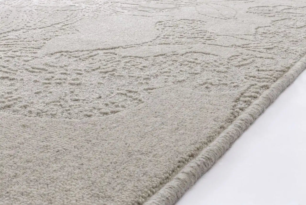 Agnella noble arol light grey Grey Living Room  Rug.
