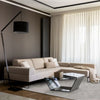 Agnella noble arol light grey Grey Living Room  Rug.