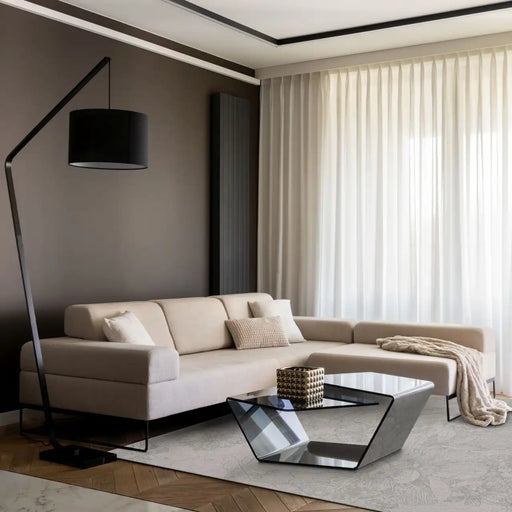 Agnella noble arol light grey Grey Living Room  Rug.