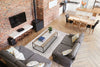 Agnella noble credo light grey Grey Living Room  Rug.