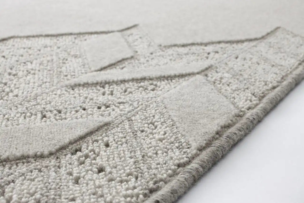 Agnella noble credo light grey Grey Living Room  Rug.