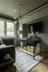 Agnella noble dive light grey Grey Living Room  Rug.