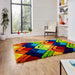 Think Rugs shaggy noble house 8199 multi Multicoloured   Rug.
