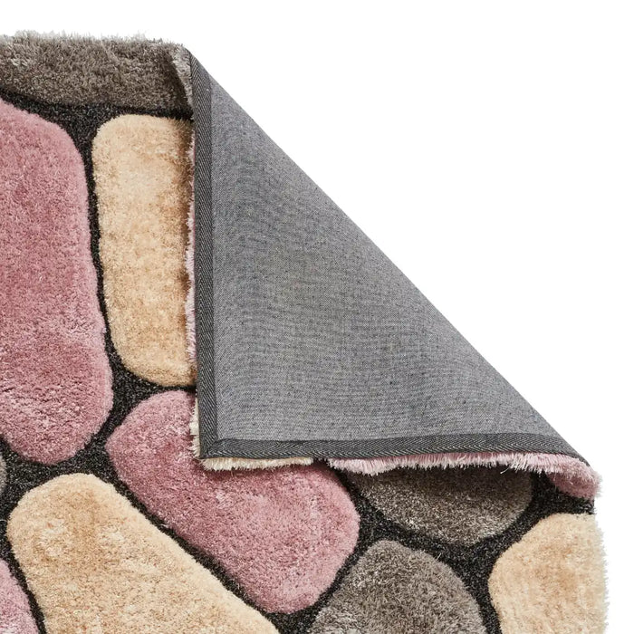  noble house pebbles 5858 grey rose    Rug.