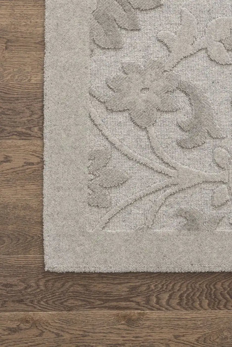 Agnella noble mirem light grey Grey Living Room  Rug.
