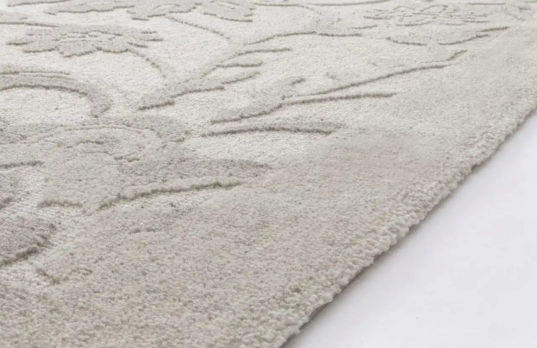 Agnella noble mirem light grey Grey Living Room  Rug.