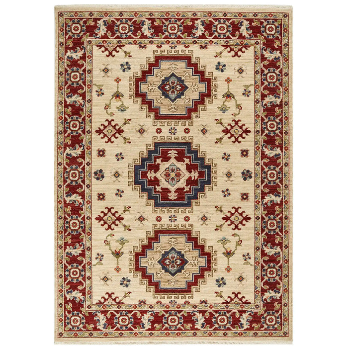 Oriental Weavers nomad ow 5561 j Beige, Red Living Room  Rug.
