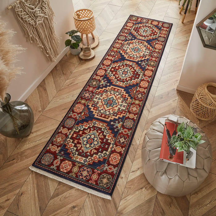 Oriental Weavers nomad ow 751 b Blue, Beige, Multicoloured, Red Living Room  Rug.