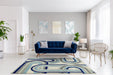 Asiatic nova nv30 retro blue Blue, Grey Living Room  Rug.