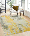Asiatic nova nv18 yellow ochre Yellow, Multicoloured Living Room  Rug.