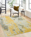 Asiatic nova nv18 yellow ochre Yellow, Multicoloured Living Room  Rug.