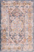 URCO nova urco 8879 blue Blue, Multicoloured Living Room Moroccan Rug.