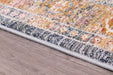 URCO nova urco 8879 blue Blue, Multicoloured Living Room Moroccan Rug.