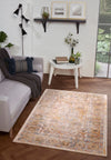 URCO nova urco 8879 cream Yellow, Multicoloured, Cream Living Room Moroccan Rug.